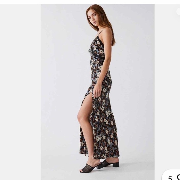 Free People Black Combo All I Wanted Maxi Slip Dress - Picture 2 of 6